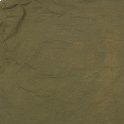 Womens UK Size XL MNG Green Basic T-Shirt