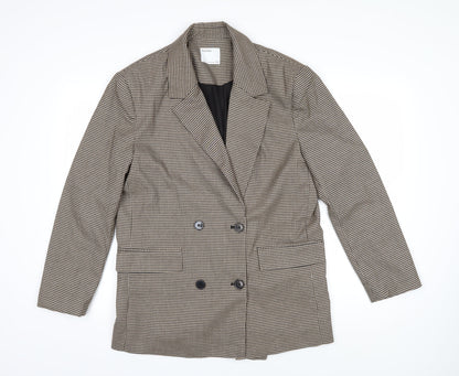 Womens UK Size M Bershka Brown Jacket