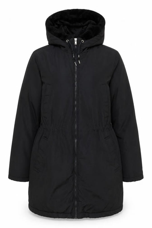 Womens UK Size L Gap Black Overcoat