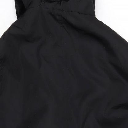 Gap Womens Black Overcoat Coat Size L Zip