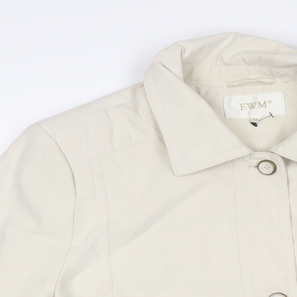 Womens UK Size 16 EWM Beige Jacket