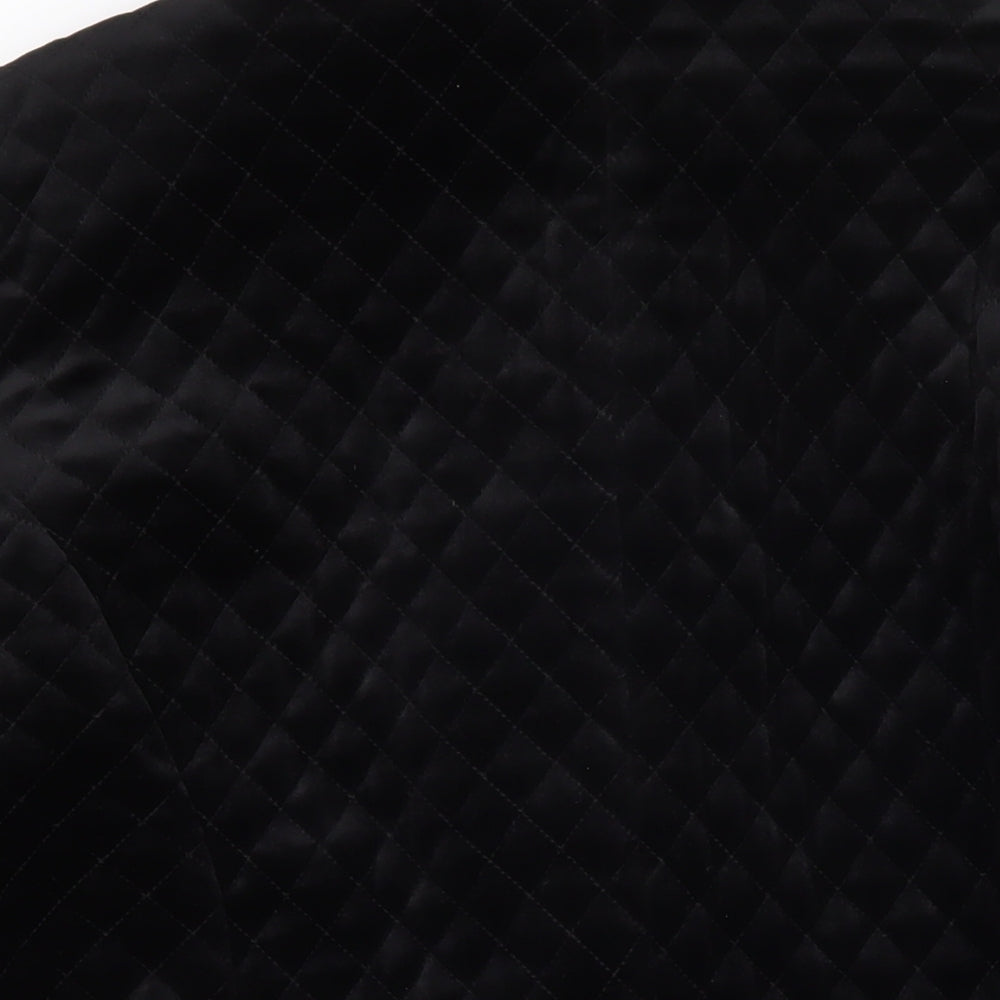 Womens UK Size 16 LUCIA Black Quilted Coat