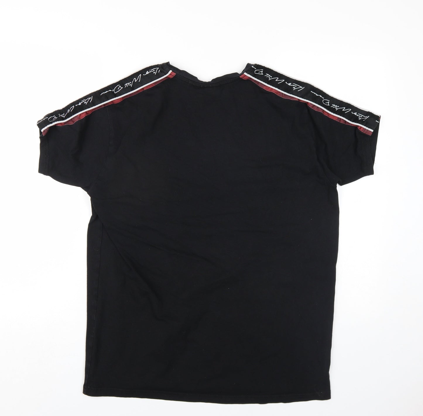 Kings Will Dream Mens Black Cotton T-Shirt Size M Round Neck