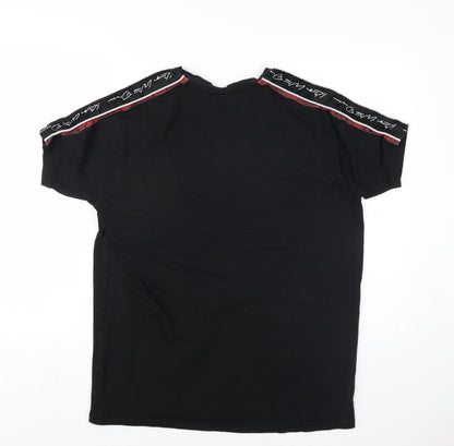 Kings Will Dream Mens Black Cotton T-Shirt Size M Round Neck