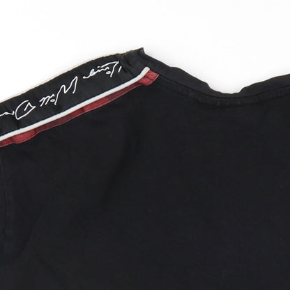 Kings Will Dream Mens Black Cotton T-Shirt Size M Round Neck