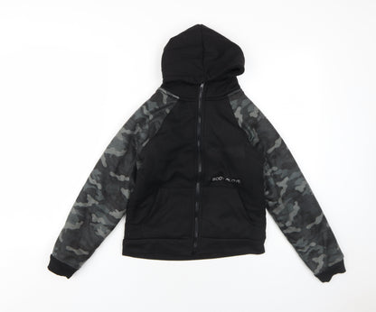 Body Glove Boys Black Camouflage Polyester Full Zip Hoodie Size 10-11 Years Zip