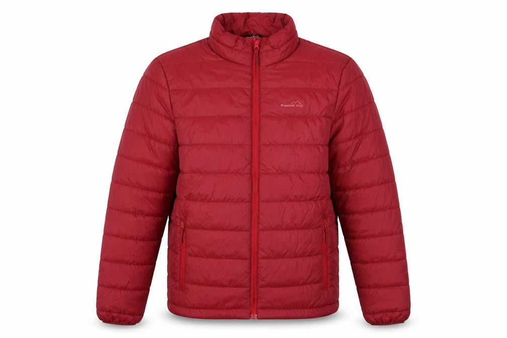 Mens UK Size S Freedom Trail Red Puffer Jacket