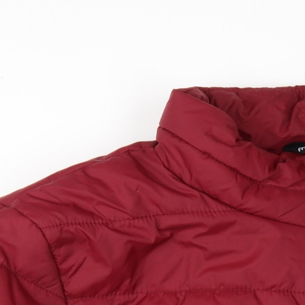 Mens UK Size S Freedom Trail Red Puffer Jacket