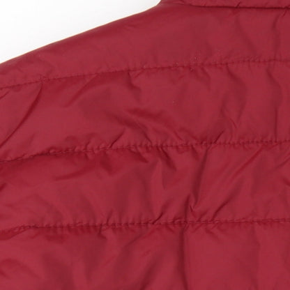Mens UK Size S Freedom Trail Red Puffer Jacket