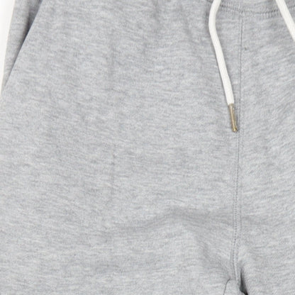 Jack Wills Mens Grey Cotton Jogger Trousers Size XS L30 in Regular Drawstring