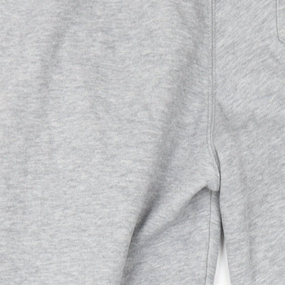 Jack Wills Mens Grey Cotton Jogger Trousers Size XS L30 in Regular Drawstring