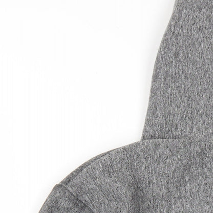 American Apparel Womens Grey Polyester Full Zip Hoodie Size S Zip