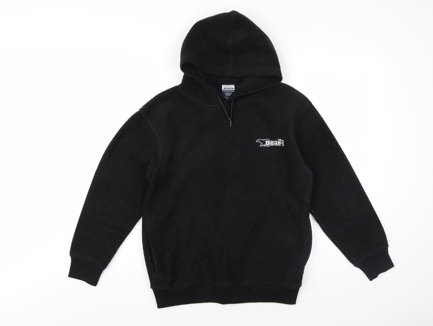 Bear USA Boys Black Polyester Pullover Hoodie Size L Pullover