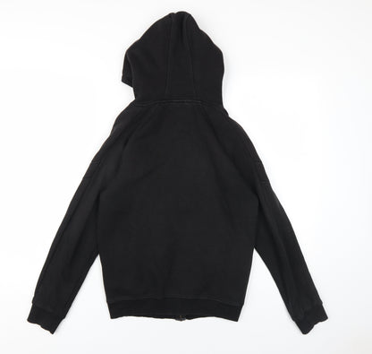 Kings Will Dream Boys Black Cotton Full Zip Hoodie Size 12-13 Years Zip