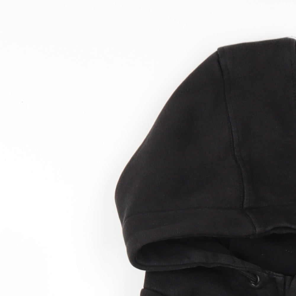 Kings Will Dream Boys Black Cotton Full Zip Hoodie Size 12-13 Years Zip