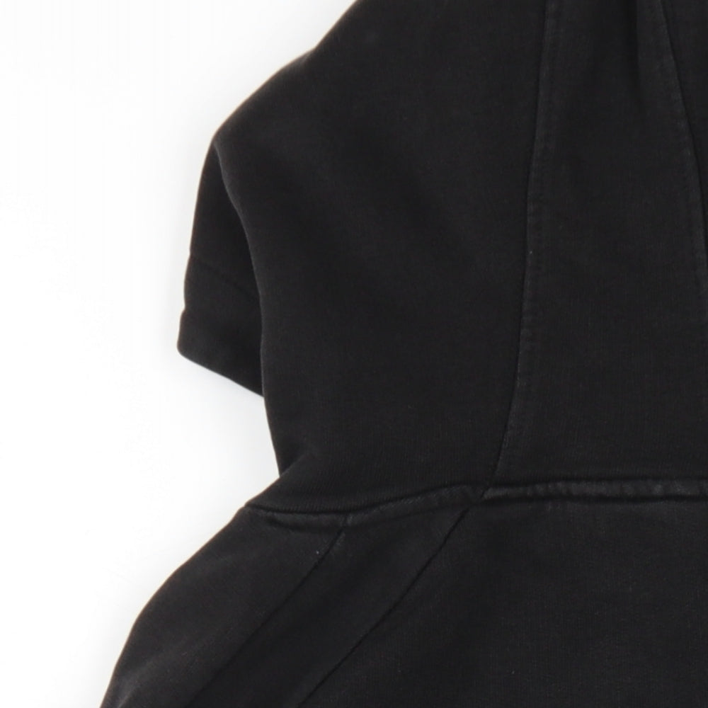 Kings Will Dream Boys Black Cotton Full Zip Hoodie Size 12-13 Years Zip
