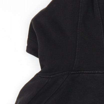 Kings Will Dream Boys Black Cotton Full Zip Hoodie Size 12-13 Years Zip