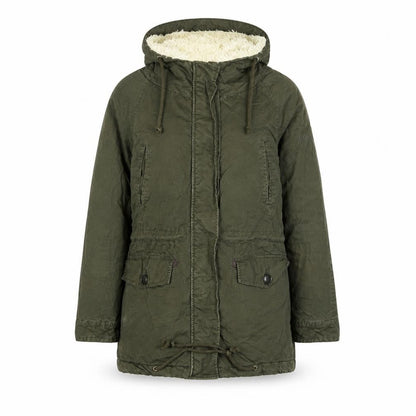 Womens UK Size 8 Lee Cooper Green Parka Coat