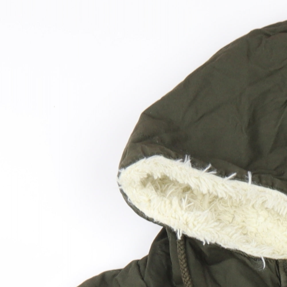 Womens UK Size 8 Lee Cooper Green Parka Coat