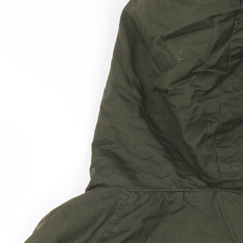 Womens UK Size 8 Lee Cooper Green Parka Coat
