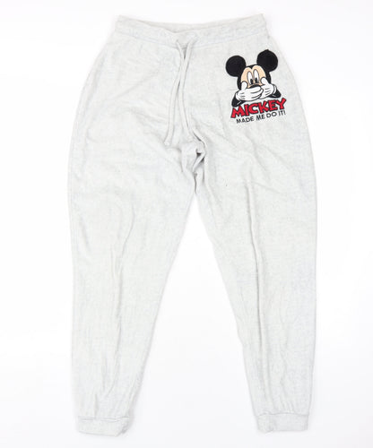 Womens UK Size 10 Disney Regular Fit Jogger Grey Trousers