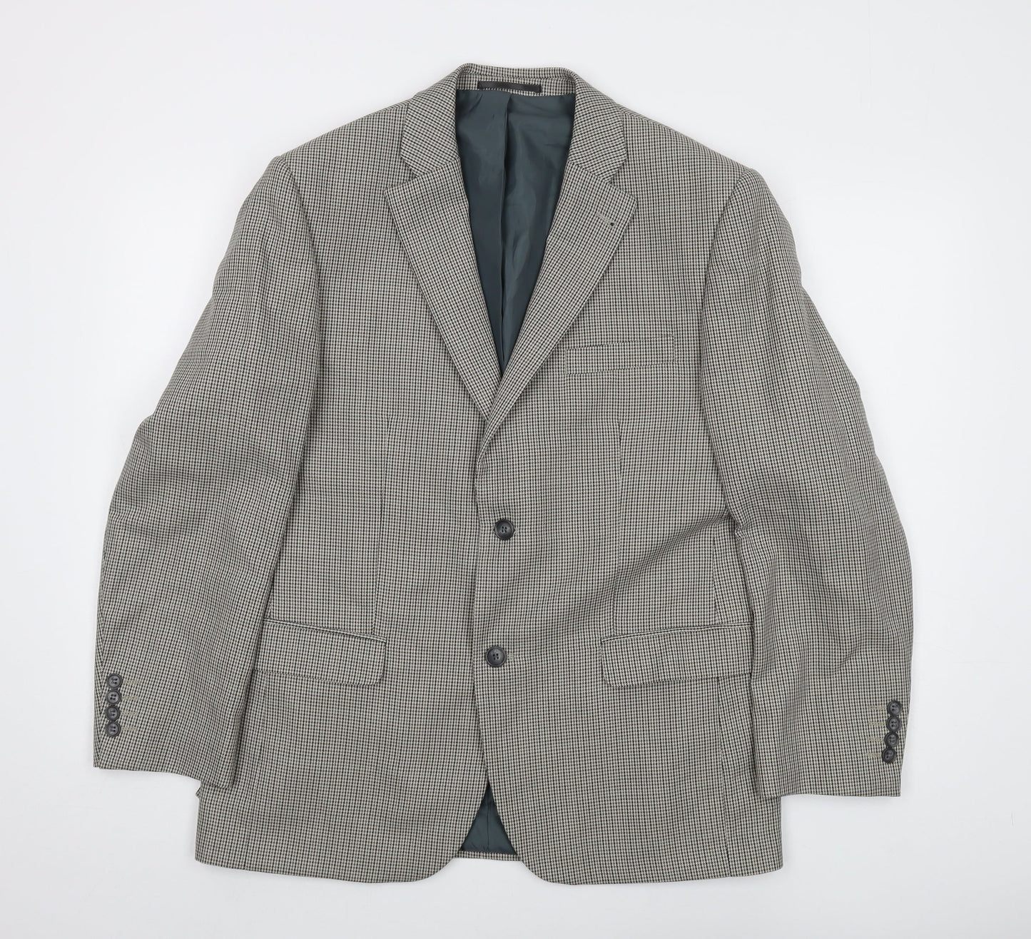 Mens UK Size 40 Greenwoods Regular Beige Suit Jacket