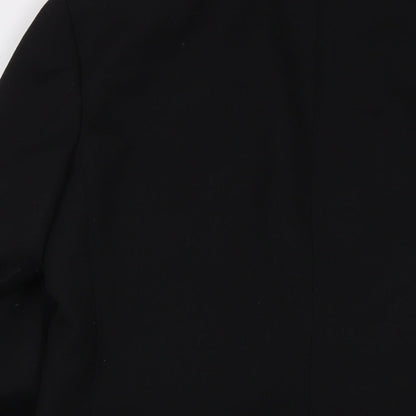 Diolen Mens Black Polyester Jacket Suit Jacket Size 38 Regular