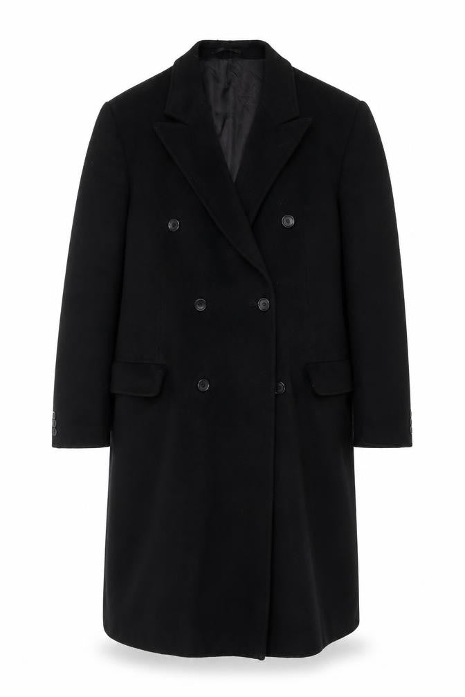 Mens UK Size L Beatties Black Overcoat