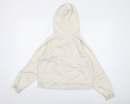 Gap Girls Ivory Cotton Pullover Hoodie Size 10-11 Years Pullover