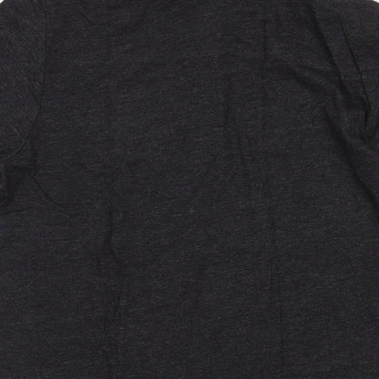 French Connection Mens Grey Cotton Polo Size M Collared Button