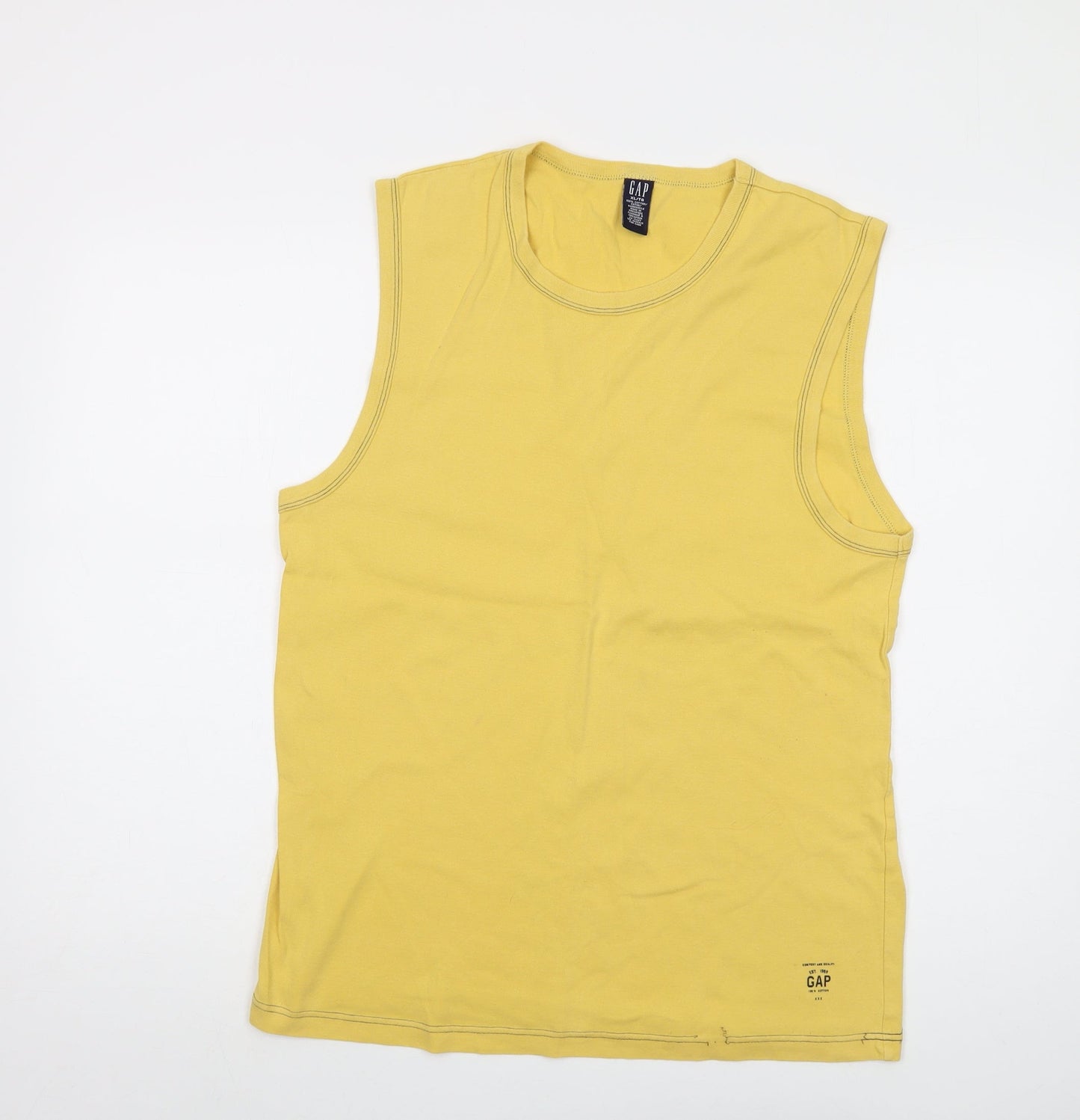 Mens UK Size XL Gap Yellow  T-Shirt