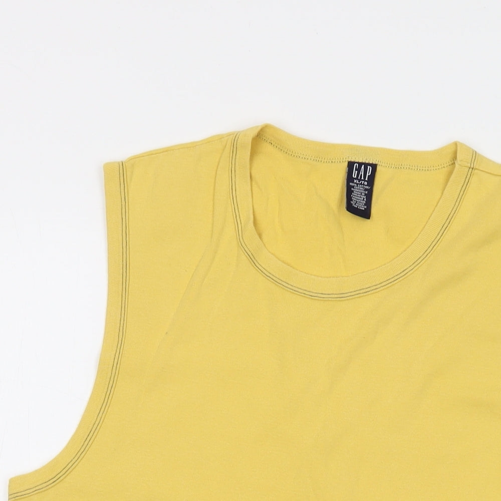Mens UK Size XL Gap Yellow  T-Shirt