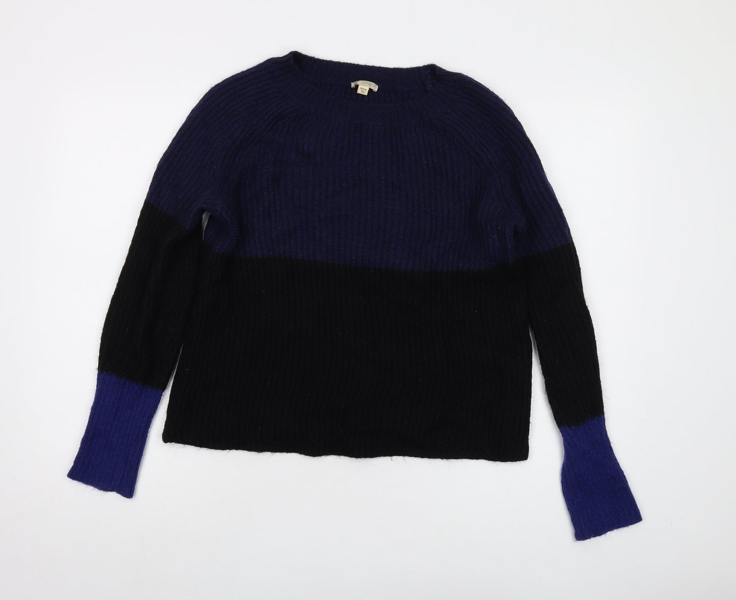 Gap Womens Blue Roll Neck Mohair Pullover Jumper Size 2XS