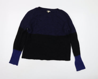 Gap Womens Blue Roll Neck Mohair Pullover Jumper Size 2XS