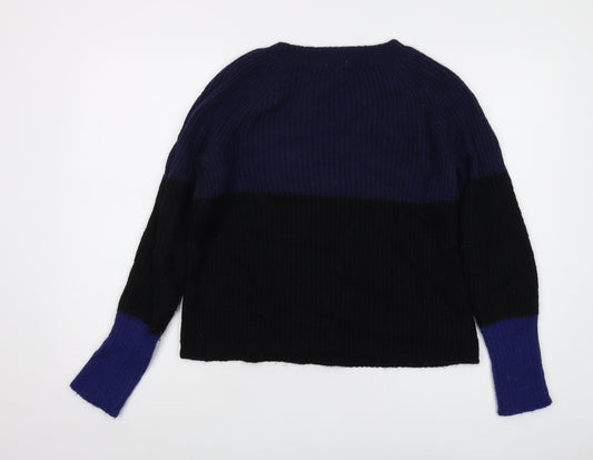 Gap Womens Blue Roll Neck Mohair Pullover Jumper Size 2XS