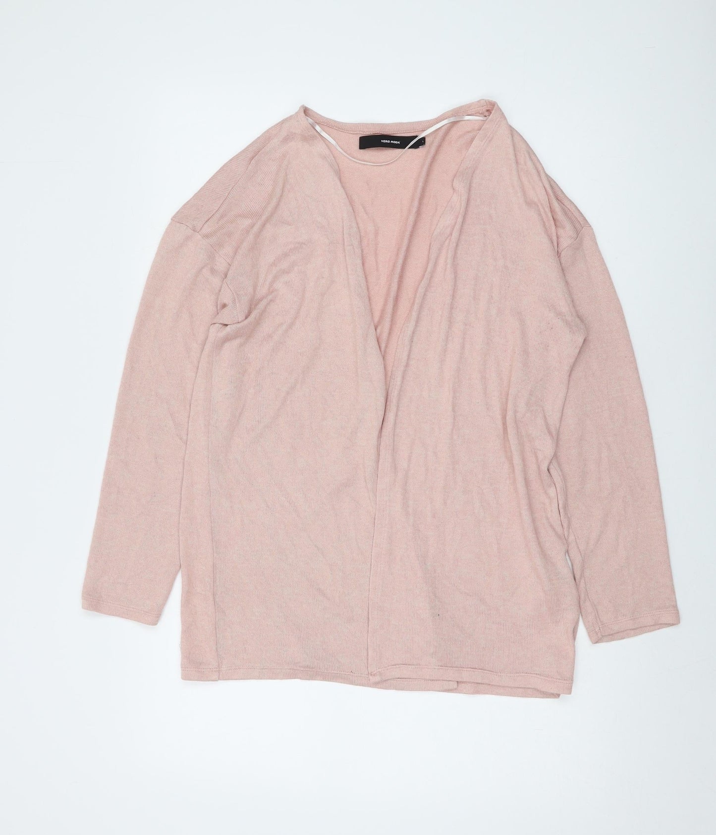 Womens UK Size L VERO MODA Pink Cardigan Jumper