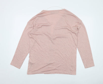 Womens UK Size L VERO MODA Pink Cardigan Jumper