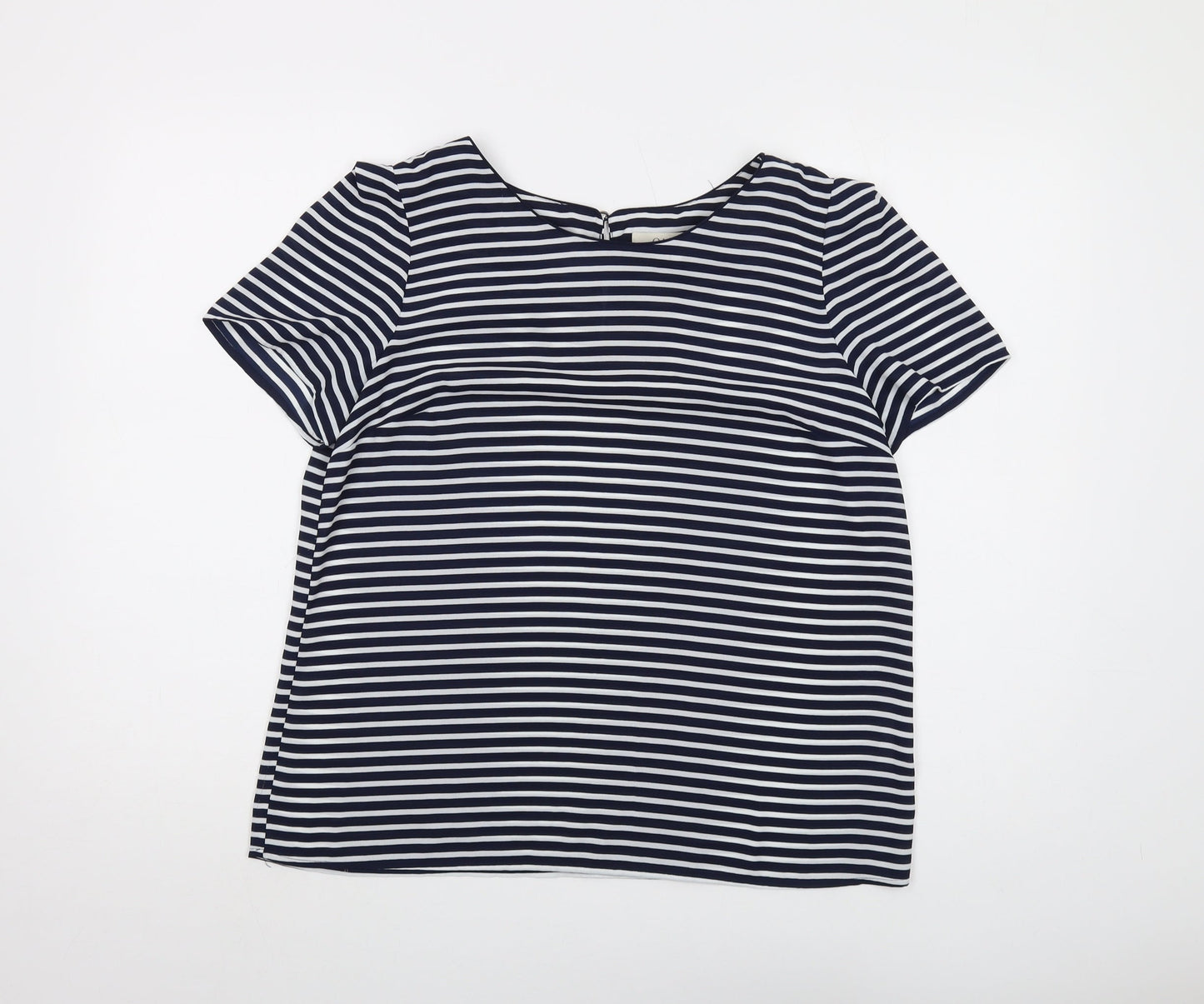Womens UK Size 14 Oasis Blue Basic Blouse