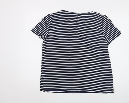 Womens UK Size 14 Oasis Blue Basic Blouse