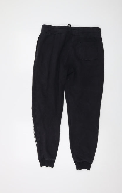 Hollister Mens Grey Cotton Sweatpants Trousers Size S L26 in Regular Drawstring