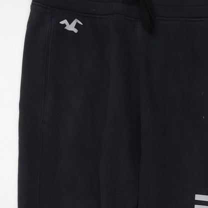 Hollister Mens Grey Cotton Sweatpants Trousers Size S L26 in Regular Drawstring