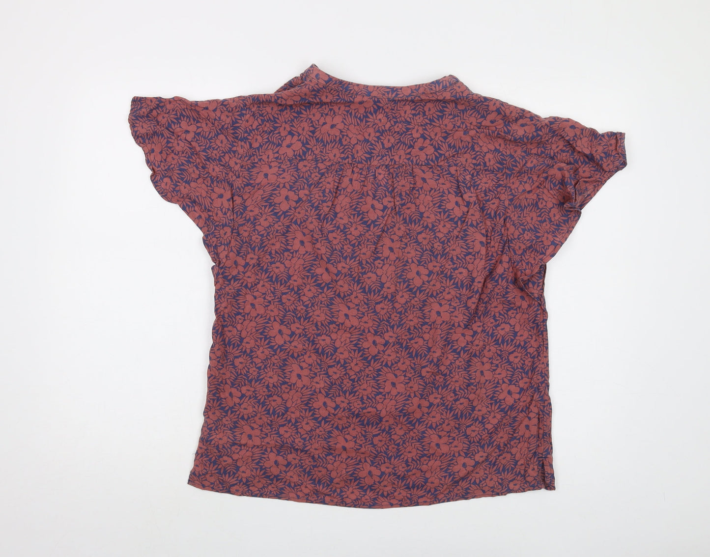 Womens UK Size M Gap Red Basic Blouse