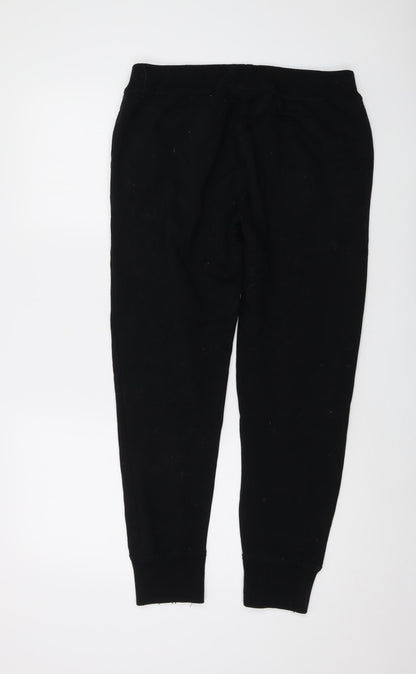 Polo Ralph Lauren Mens Black Cotton Sweatpants Trousers Size M L27 in Regular Drawstring