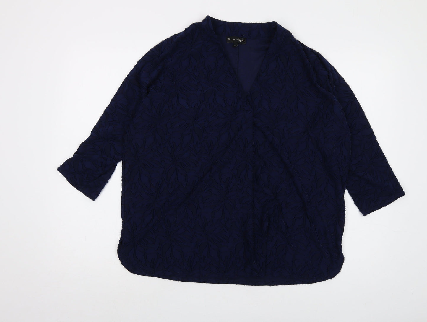 Womens UK Size 12 Phase Eight Blue Basic Blouse