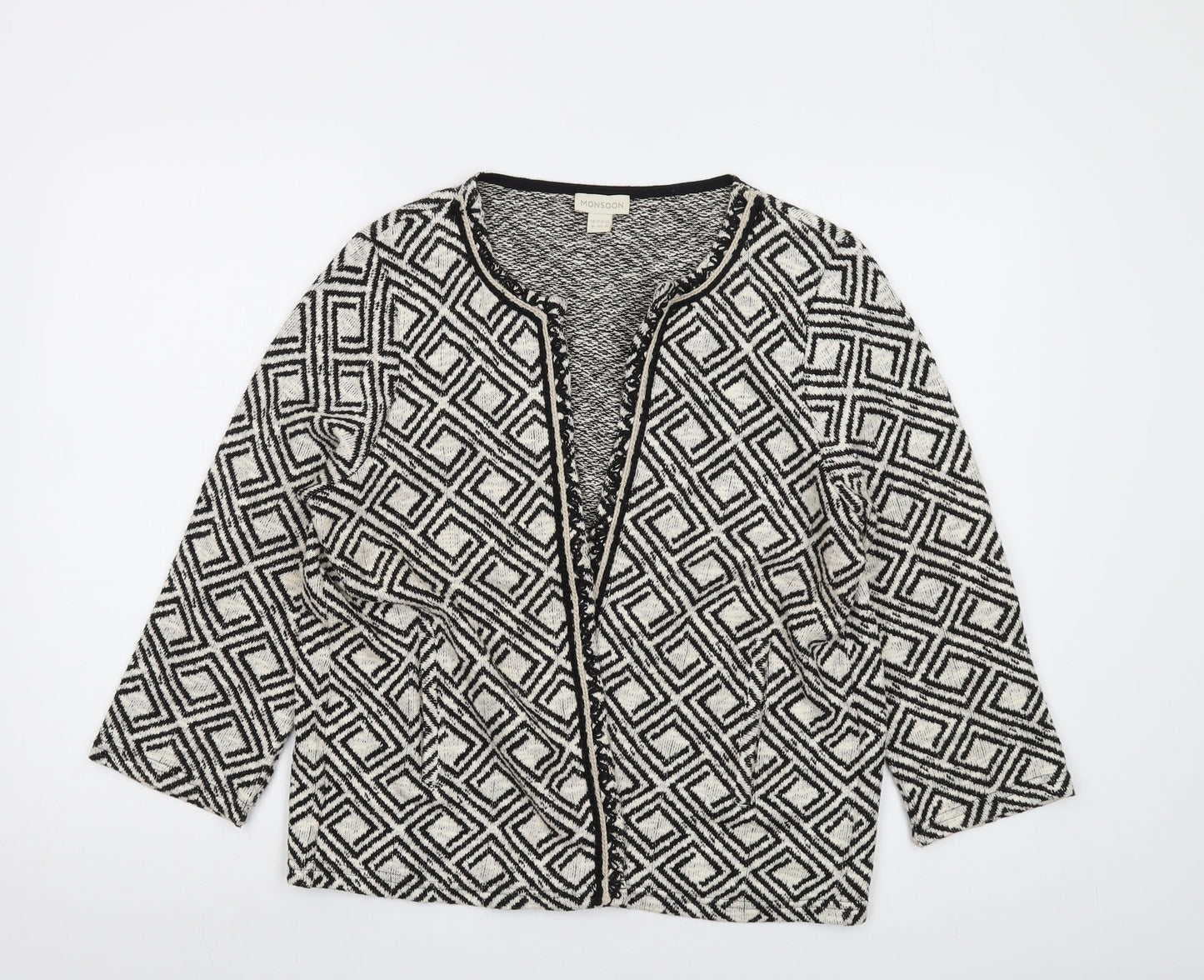 Womens UK Size 16 Monsoon Beige Cardigan Jumper