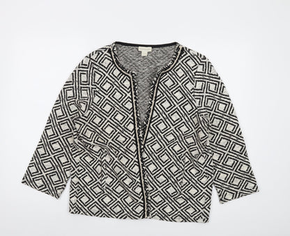Womens UK Size 16 Monsoon Beige Cardigan Jumper