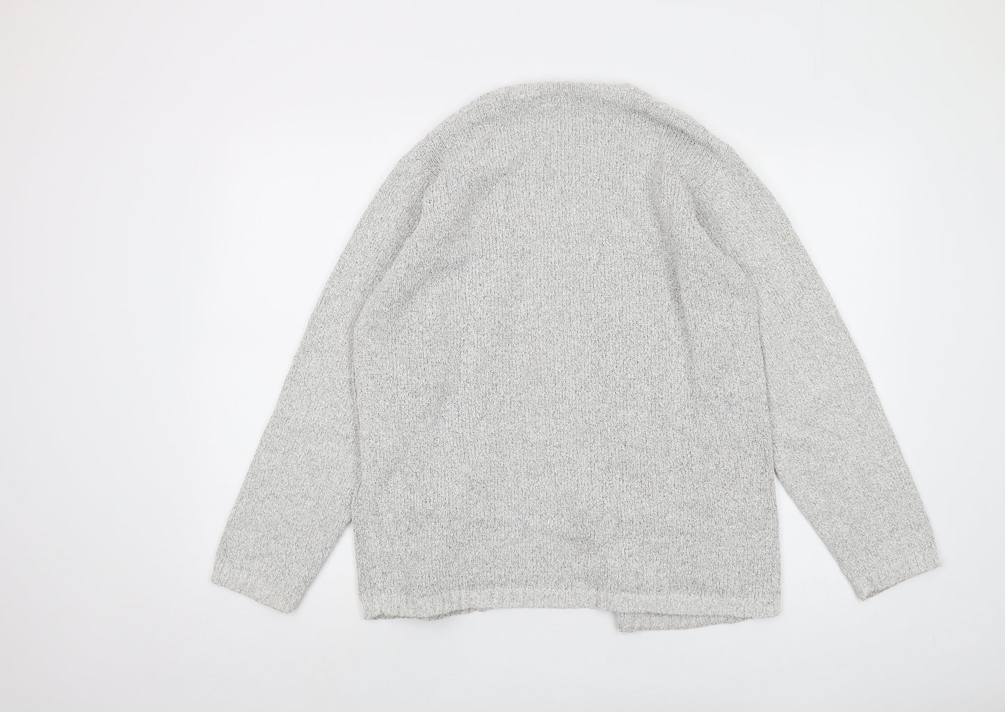 Womens UK Size M Jumper Grey Cardigan Jumper