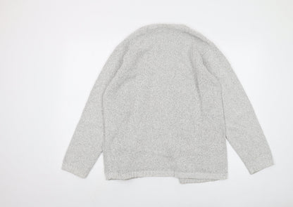 Womens UK Size M Jumper Grey Cardigan Jumper