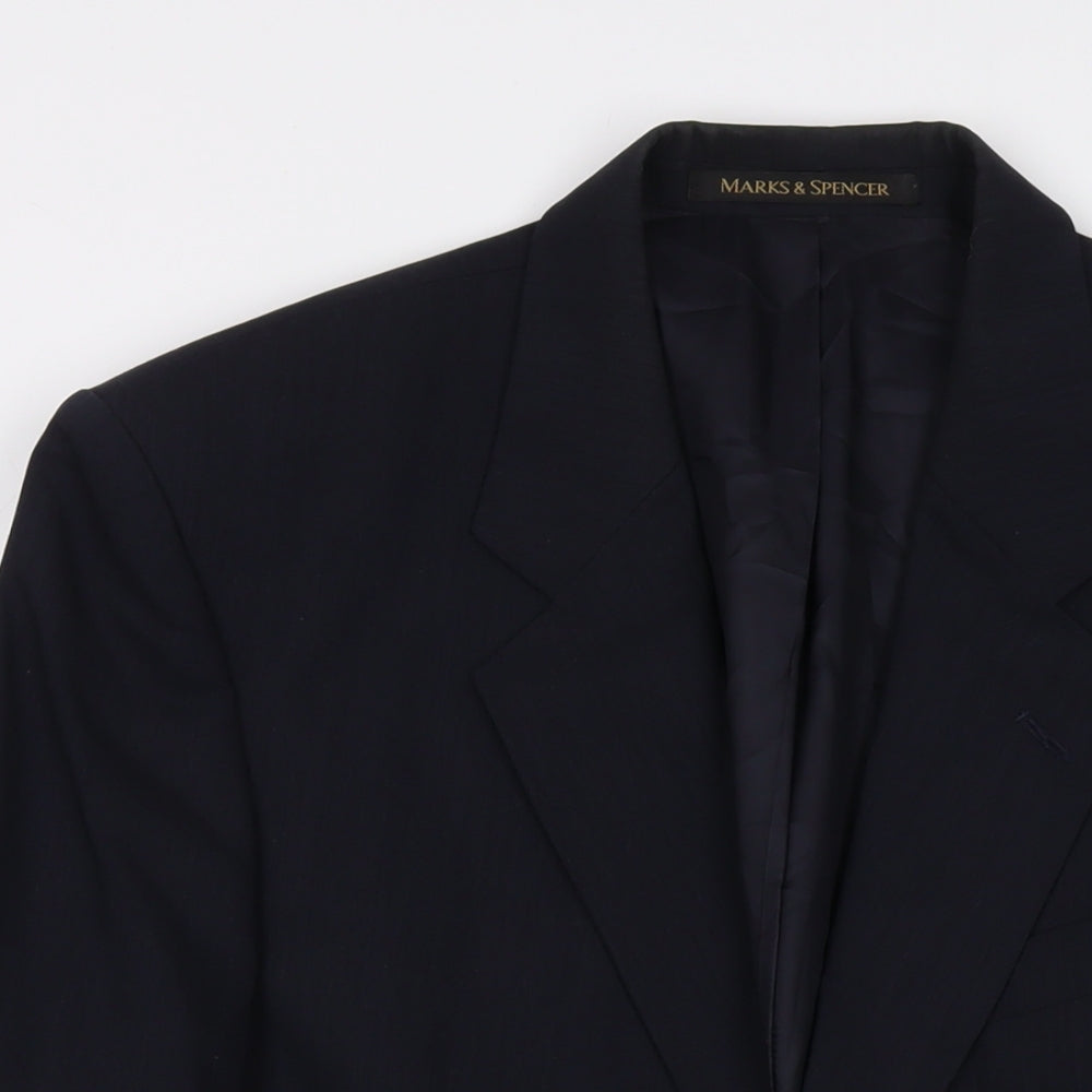Mens UK Size 40 Marks and Spencer Regular Black Suit Jacket