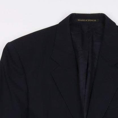 Mens UK Size 40 Marks and Spencer Regular Black Suit Jacket